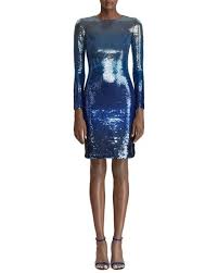 Ralph Lauren Collection Long Sleeve Ombre Sequin Bodycon Dress Designer Cocktail Dress Women S Evening Dresses Ralph Lauren Collection