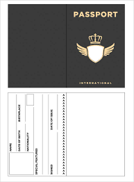 29 Passport Templates For Students Word Excel Passport Template Passport Invitation Template Templates Printable Free