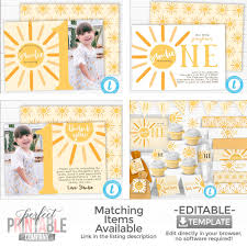 You Are My Sunshine Table Tents, Summer Place Cards, Sun Food Labels,  Birthday Party Decorations, Baby Shower Decorations 1089