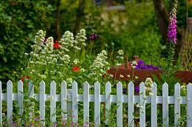 Multicolore, ou bleu, ou rouge, ou vert, ou jaune. Petite Cloture En Bois Blanche Garden Fencing Pretty Gardens Garden Fence