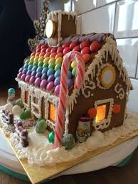 Finished Gingerbreadhouse Finished Weihnachtslebkuchenhaus Lebkuchenhaus Weihnachten Lebkuchen