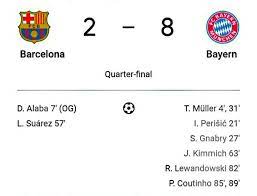 Bayern Munich Reaches Champions League Semis By Trashing Barcelona For 8 2 Bayern Munich Bayern Munich