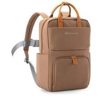 Mochila Urbana Bolsa Adamantiun Versa Marrom Notebook 15 Polegadas Alça  Superior Feminina Masculina Escolar Viagem Material Reciclado 15L