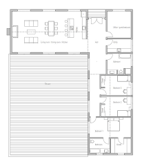 L Shaped Single Story House Plans