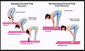 Yoga Of The Heart Modified Forward Fold Aura Wellness Center Forward Fold Yoga Forward Fold Hamstring Yoga