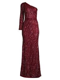 They are the most popular dress in the world. Mac Duggal Women S One Shoulder Sequin Gown Rose Gold Editorialist
