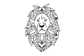 Download Lion In Mandala Style With Color Svg Cut File By Creative Fabrica Crafts Creative Fabrica SVG Cut Files