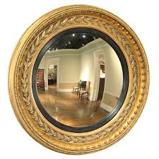 Black And Gold Round Convex Mirror A Large Convex Mirror 1stdibs Com Convex Mirror Mirror Round Mirrors