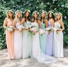 Pinterest Queenmimi33 Spring Bridesmaid Dresses Pastel Bridesmaids Wedding Bridesmaids