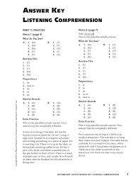Pdf section 1 listening comprehension 1 ahmad irada academia edu. Pdf Intermediate Course Answer Key Listening Comprehension Part 1 Photos Photo 1 Page 4 Haruto Souma Academia Edu