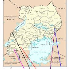 Parent places exact area tool. Map Of Uganda Showing Location Of Study Districts This Map Aims To Download Scientific Diagram