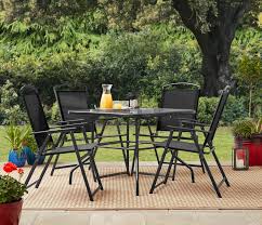 Great prices on 5 pc patio furniture. Mainstays Heritage Park Outdoor Patio 5 Piece Dining Set 4 Person Seating Black Walmart Com Outdoor Patio Outdoor Dining Set Patio Dining Set