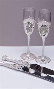 Wedding Glasses And Cake Server Set Wedding By Weddingartgallery Wedding Glasses Wedding Champagne Glasses Wedding Accessories