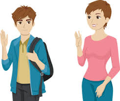 Image result for image of conversation of mother and son.