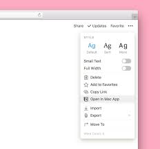 Notion On Twitter Tiny Improvement If You Have A Notion Page In Your Browser But Want To See It In Your Mac Windows App E G Open A Notion Link From Slack There S Now