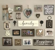 This next spread of family photos also showcases the power of the black frame. Most Pupular Ways To Monogram Wall Art Ideas 35 Inspira Spaces Gallery Wall Living Room Rustic Gallery Wall Family Wall Decor