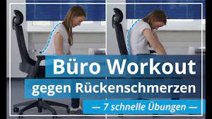 Unser team hat eine große auswahl an marken ausführlich analysiert und wir. Buro Workout Gegen Ruckenschmerzen 7 Schnelle Ubungen Zum Nachmachen Youtube