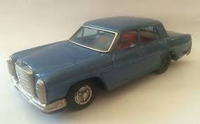 Vintage Bandai Mercedes Benz 250 1950s Tin Friction Toy Car Blue Japan 24 95approx Nok207 86 Toy Car Benz Mercedes Benz