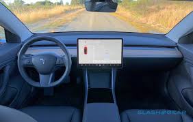 Interior dashboard view of thetesla model s p100d electric car showcased at the paris motor show. Tesla Model S Refresh Tipped To Make Two Huge Changes Slashgear