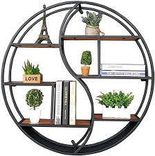 Vos etagere murale design plebiscités avec promotions… qu'attendre d'autre pour pouvoir sélectionner en ligne immédiatement un produit parfait ! Etagere A Cadre Rond Etageres Murales En Bois Et Metal Fer Salon Bar Loft Cube Etageres Flottantes Pour Chambre Bureau Ou Cuisine Unite Decoration Vintage Industrie Style Noir Taille 80 16 80cm Amazon Fr Cuisine Maison