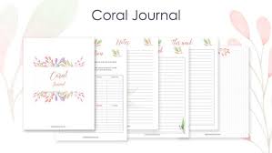 Maybe you would like to learn more about one of these? Free Printable Daily Journal The Coral Journal The Printable Collection