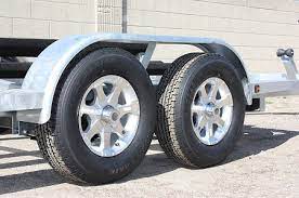 Trailer tire & rims $40. St205 75r14 Radial Trailer Tire And 14 Inch 5 Bolt Series 6 Aluminum Trailer Rim