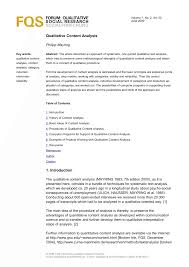 Critical analysis of research studies is one of the most important steps towards incorporation of evidence into practice (burns & grove, 2007). Pdf Qualitative Content Analysis