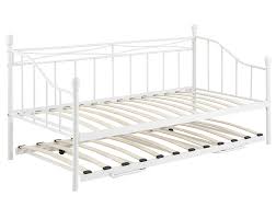 Banquette Lit Gigogne En Metal Blanc Juliette Miliboo