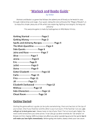 Warlock and Boobs v0.332.9. Guide by Wake - Warlock and Boobs Guide by Wake Warlock  and Boobs is a - Studocu