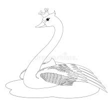 There is the swan lake ballet barbie printable among other free coloring. The Swan Princess Coloring Book Page Stock Vector Illustration Of Fairy Animal 44969768