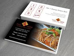Restaurant chef business card template. Thai Restaurant Business Cards Design Www Inprintla Net Restaurant Business Cards Business Card Design Card Design
