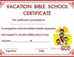 The certificate of attendance is presented for perfect attendance or outstanding punctuality. 12 Vbs Certificate Template Ideas Vbs Certificate Certificate Templates