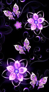 Black And Purple Butterfly Wallpaper Pin By Stacy Kinney On Butterflies Flower Phone Wallpaper Butterfly Wallpaper Cellphone Wallpaper Backgrounds