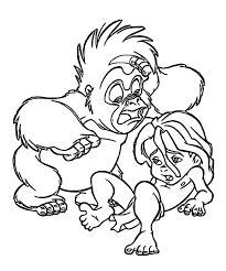 Maybe you would like to learn more about one of these? Funny Tarzan With Terk Coloring Page Free Printable Coloring Pages For Kids
