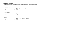 Maybe you would like to learn more about one of these? Percent Uncertainty The Ratio Of The Uncertainty To The Measured