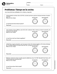 Problemas Tiempo En La Cocina Matematicas Tercer Grado Ejercicios De Calculo Matematicas