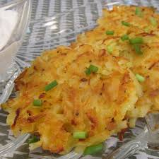 Grated potato pancakes with bleak roe, sour cream and. Potato Pancakes Recipe Allrecipes