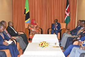Tanzania's vice president samia sulhu hassan confirmed wednesday that magufuli, the fifth president of tanzania, died around noon, following complications from a myocardial infarction. Kenya Deputy President During A Meeting With Tanzania Vice President Samia Suluhu In Kampala Uganda Kampala Central Region Kenya News In English On Live Map Kenya Liveuamap Com