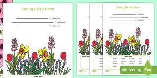 If you like composing your own poetry, how about sonnets or free verse? Spring Haiku Poems Differentiated Activity Sheets