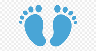Our items are laser printed on matte labels. Feet Baby Foot Print Blue Free Transparent Png Clipart Images Download