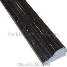 When talking about chair rail ideas, it's not actually talking about a rail for a chair. Black Galaxy Granite Chair Rail From United States Stonecontact Com