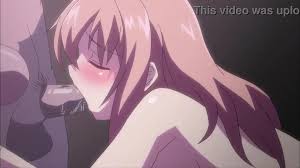Busty anime girl with big boobs gets a bright orgasm