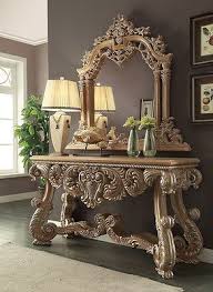 2 Pieces Luxury Formal Console Set Hd 7012 Decor Royal Furniture Home Decor