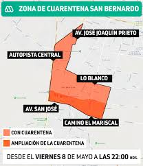 Las clases presenciales de establecimientos de educación escolar y parvularia. Amplian Cuarentena Parcial En San Bernardo Revisa El Mapa De La Zona Bajo Esta Medida Meganoticias