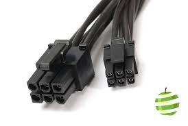 2 Câbles D'Alimentation Mâle Molex Vers Pcie 6 Broches (Pci Express) –  Câble D'Alimentation De L'Adaptateur De Carte Graphique Vers Les Anciennes  Alimentations. Le Câble D'Ordinateur Le Plus Utile Photo Stock -