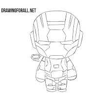 How To Draw War Machine Chibi
