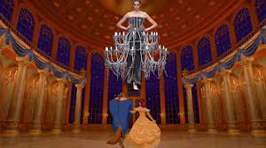 Moschino Sent A Literal Chandelier Down The Runway Because Why Not Beauty And The Beast Bedroom Disney Beauty And The Beast Disney Princess Wallpaper