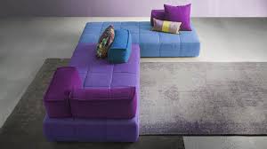 Divano sting angolare lineare con schienale mobile gobbo. Divano Design Senza Braccioli