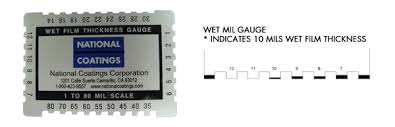 Determining Dry Film Thickness For Roof Coating Using A Wet