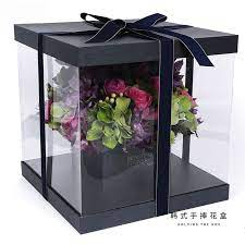 Wholesale flowers online in a snap. Usd 6 52 Korean Pvc Transparent Flower Box Hand Holding Rose Flower Box Bouquet Box Gift Bag Flower Box Portable W Flower Box Gift Flower Boxes Bouquet Box